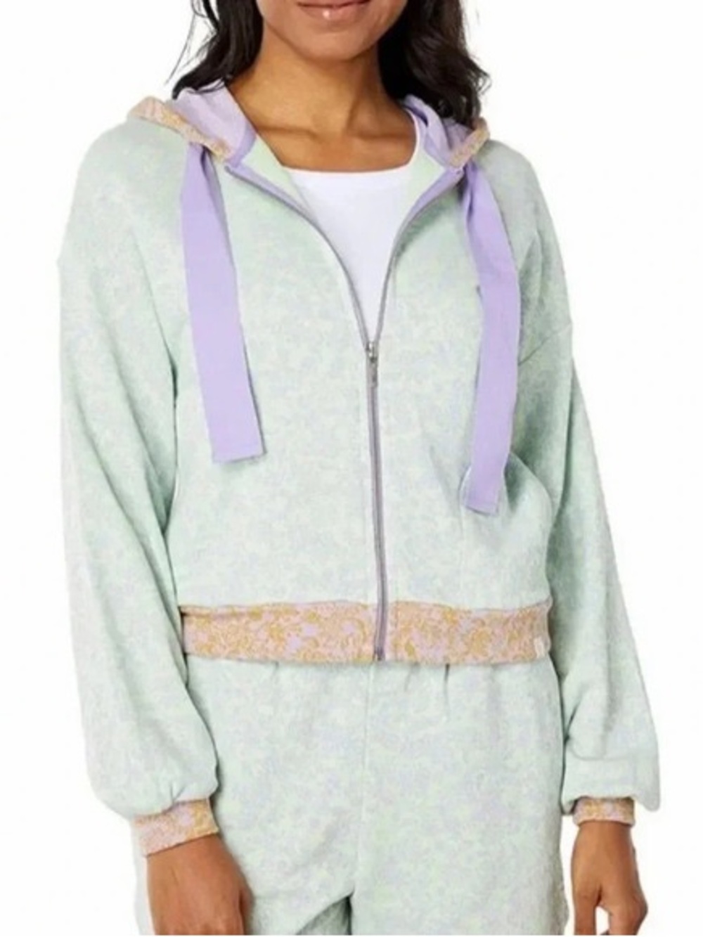 Roller Rabbit Womens Zip Up Jacket Mint Green
Purple Ismay‎ Blair Floral size XS